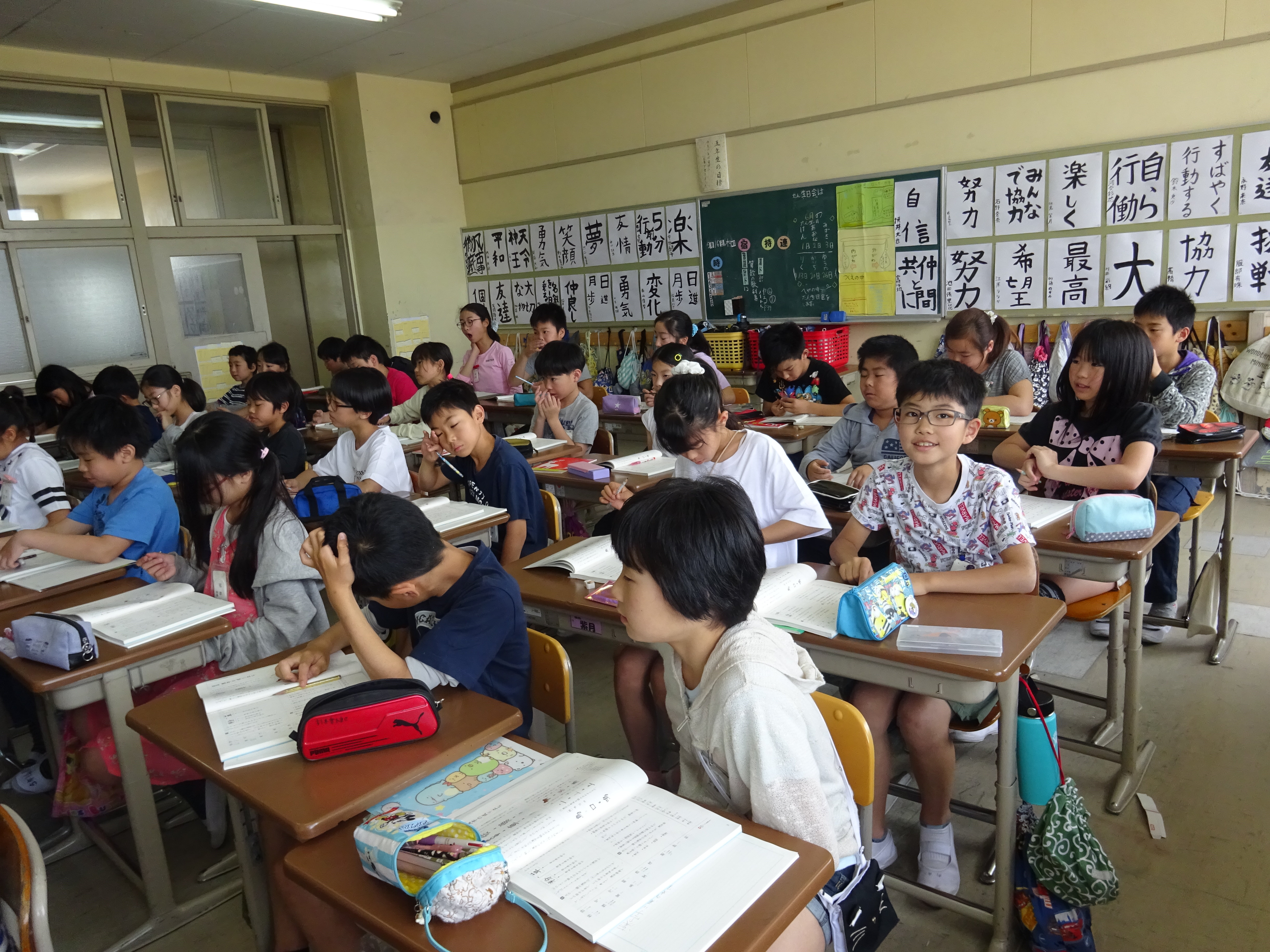 ５年１組 国語の授業 津島市立西小学校