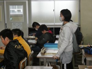 ６年１組 英語の時間 津島市立西小学校