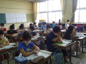 ５年２組 算数の授業 津島市立西小学校