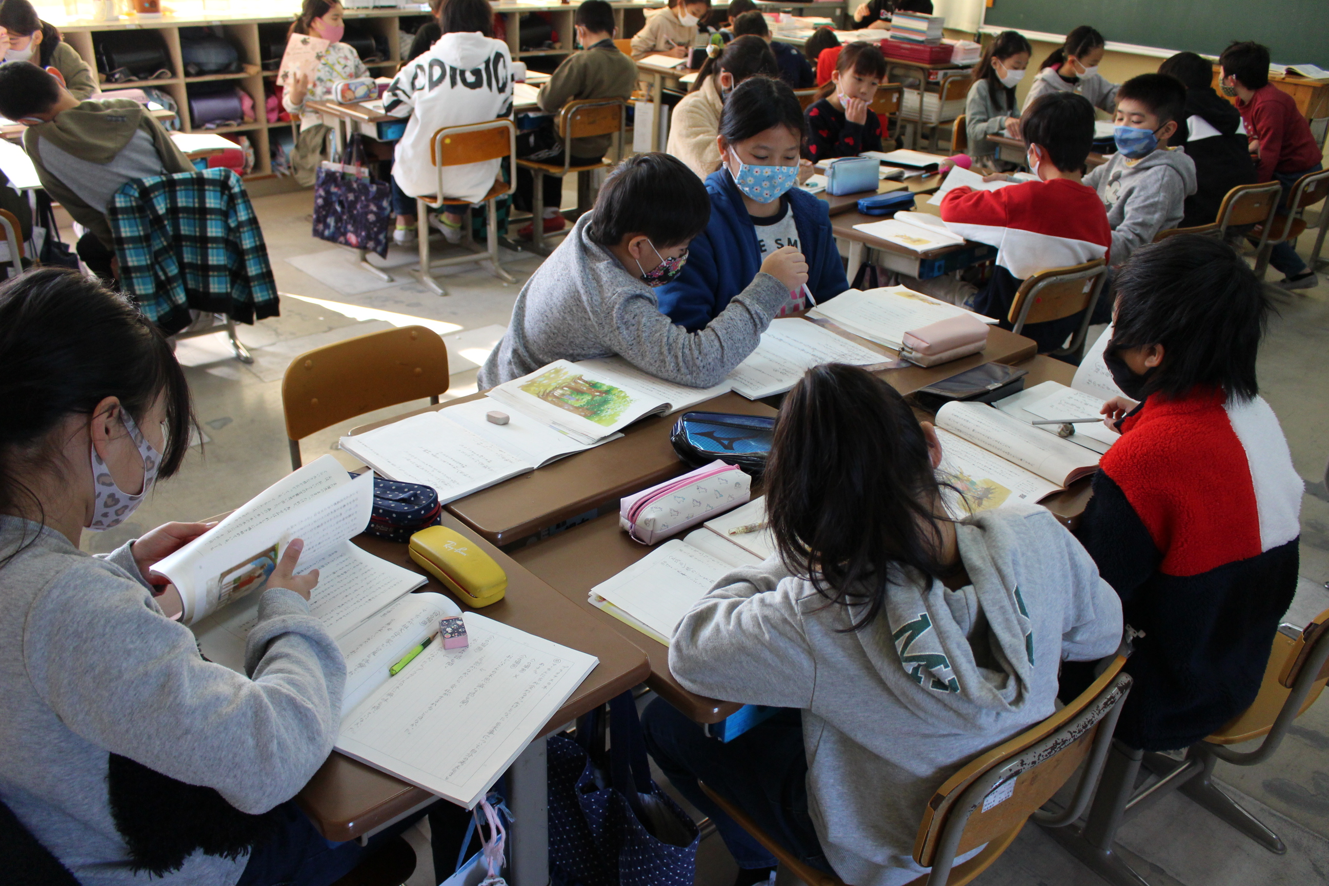 ４年１組 国語の学習 津島市立西小学校